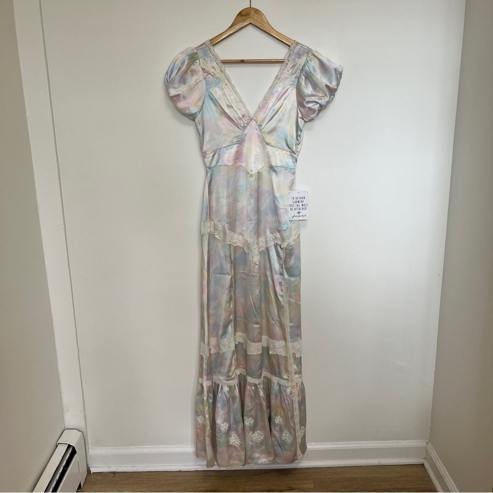 LoveShackFancy Quintessa Maxi Dress in Fairytale Tie Dye Size 0 NWT - Picture 6 of 13